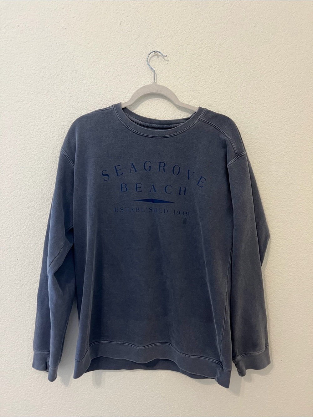 Seagrove Beach Navy Crewneck Sweatshirt